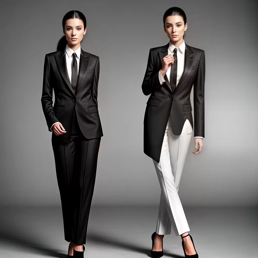 Fotos mulher tuxedo preto branco poder