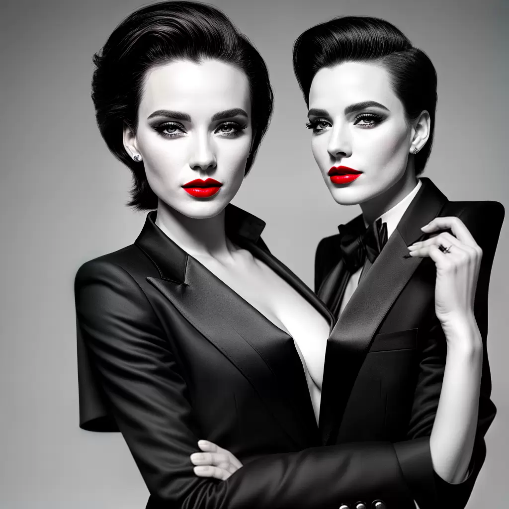 Fotos mulher tuxedo saint laurent confianca