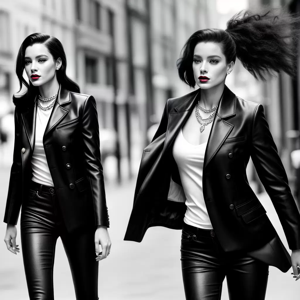 Fotos mulher tuxedo saint laurent poderosa