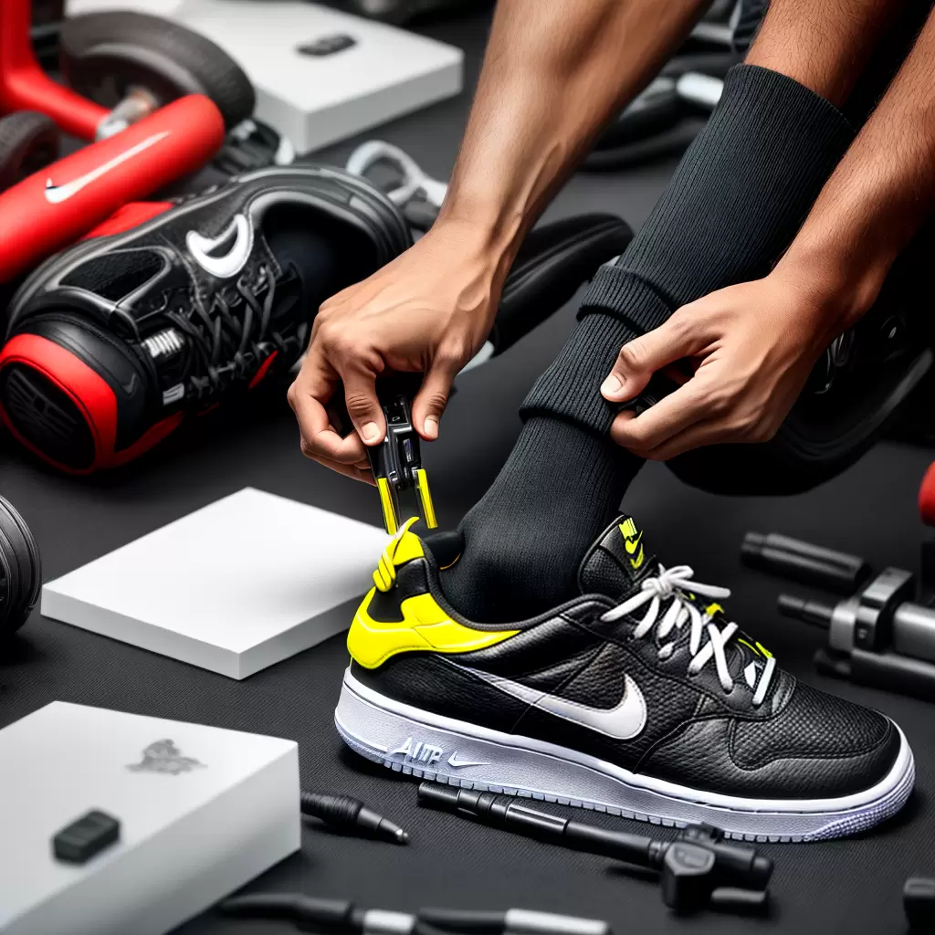 Fotos trabalhador nike montagem precisao