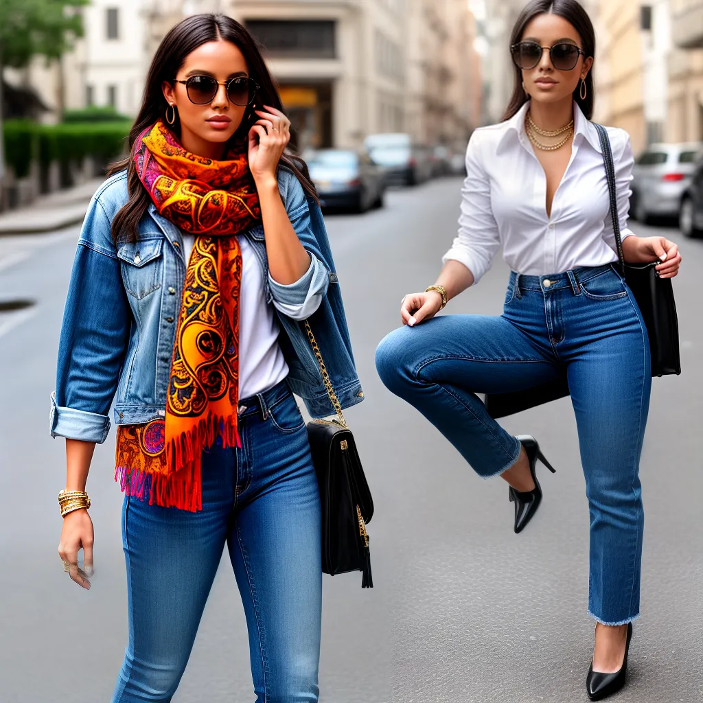 cachecol versace camisa jeans oculos