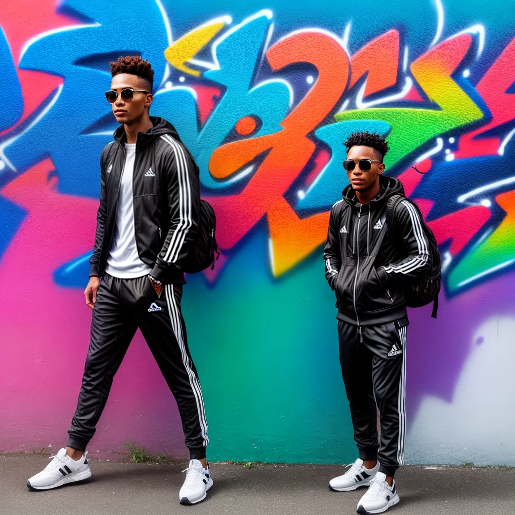 adidas tracksuit tenis mochila graffiti