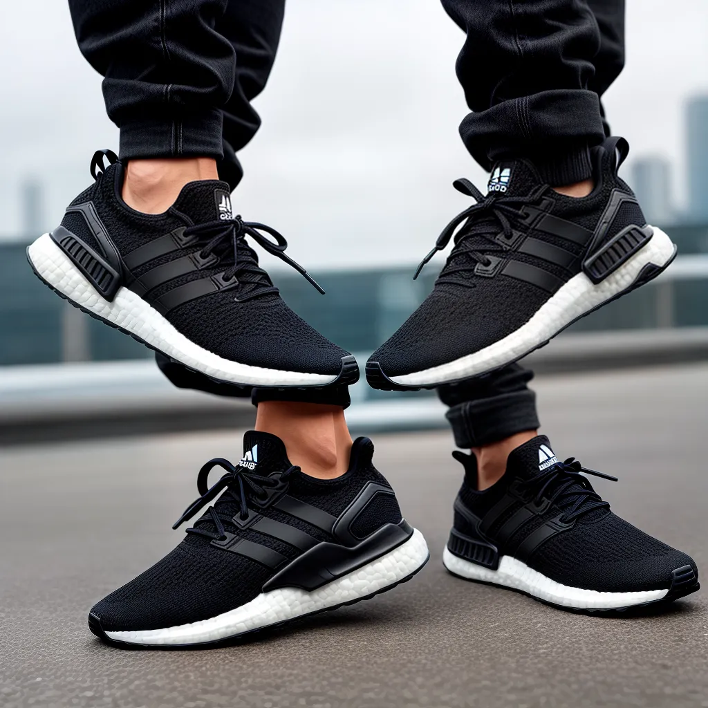 tenis adidas preto branco urbano