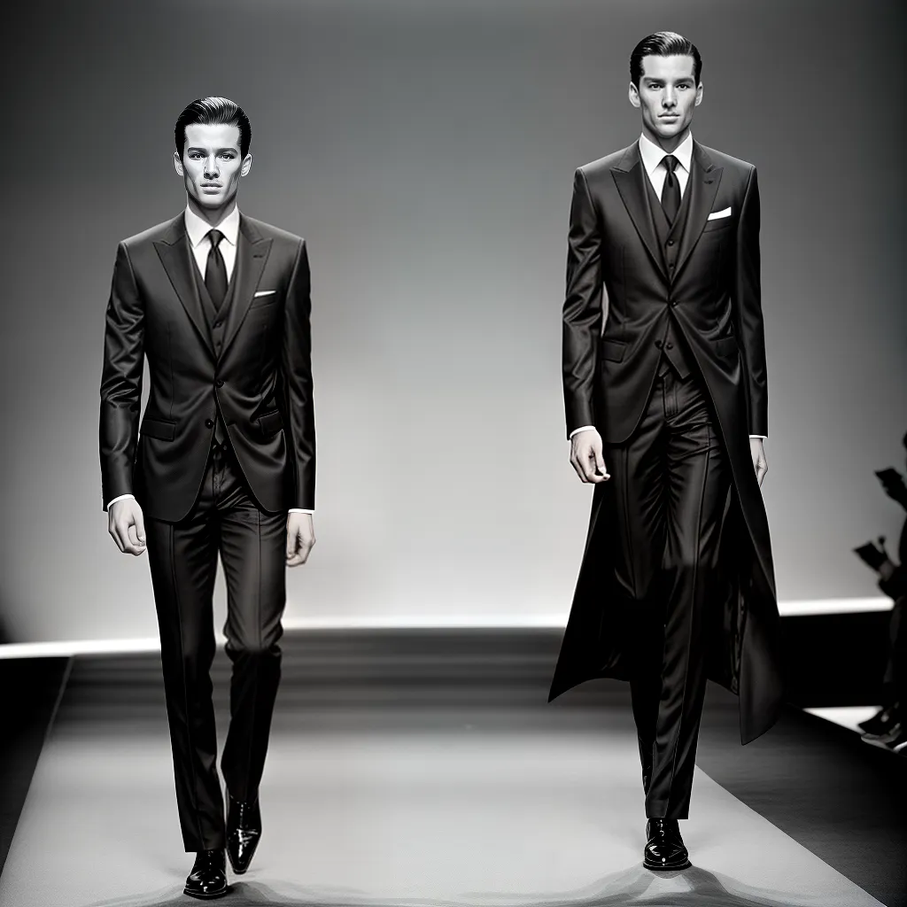 armani passarela preto branco logo