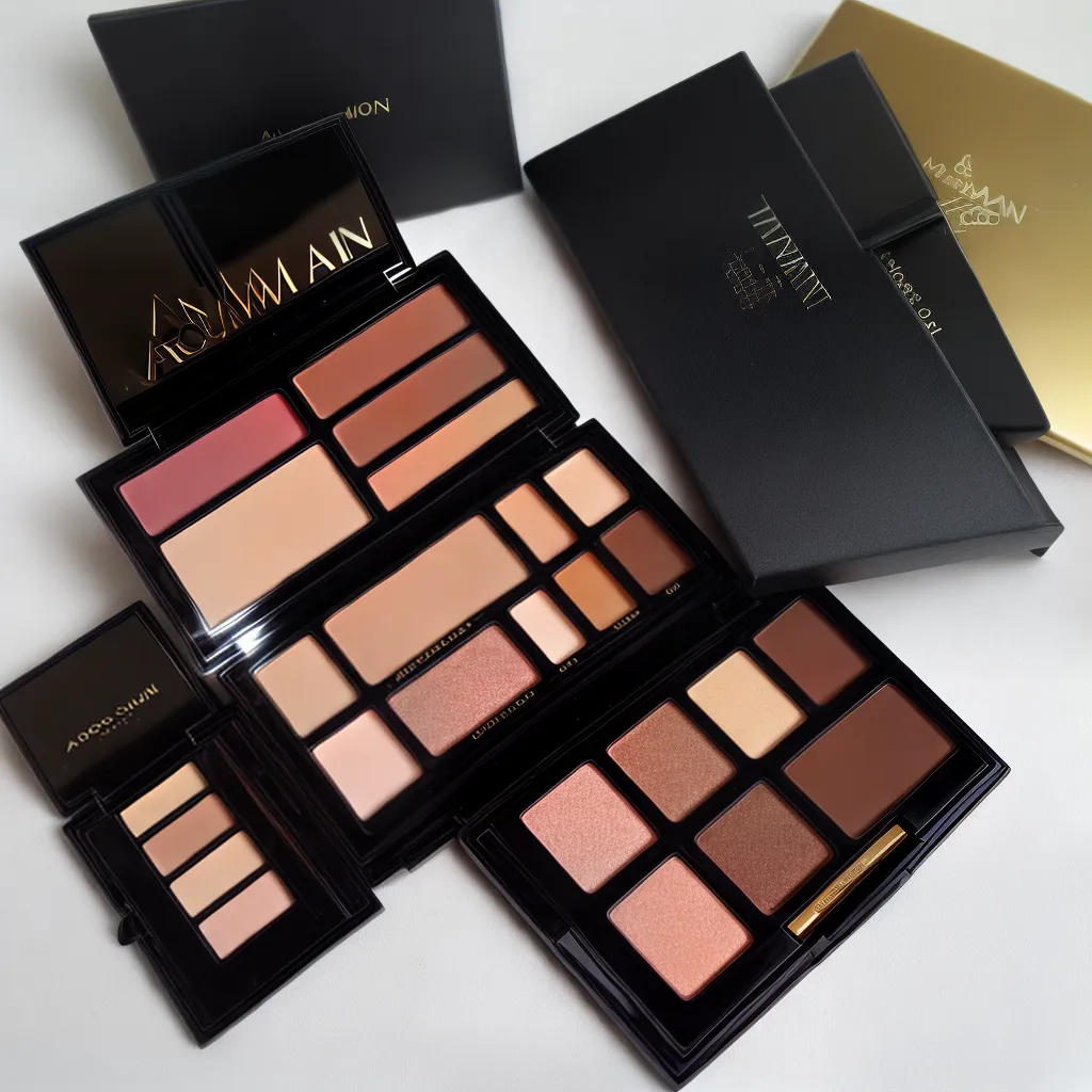 paleta maquiagem armani preto ouro