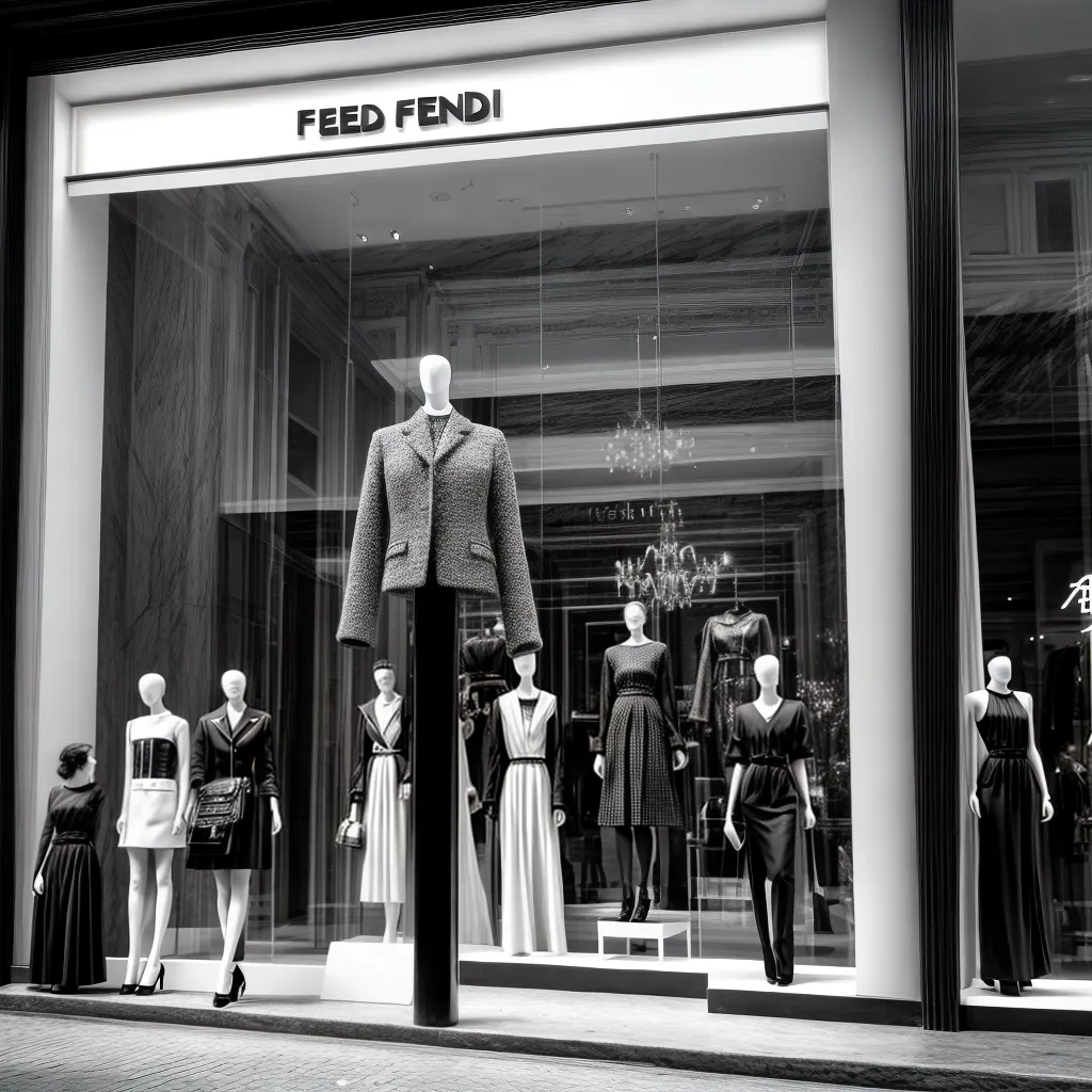 loja fendi vintage roma manequins