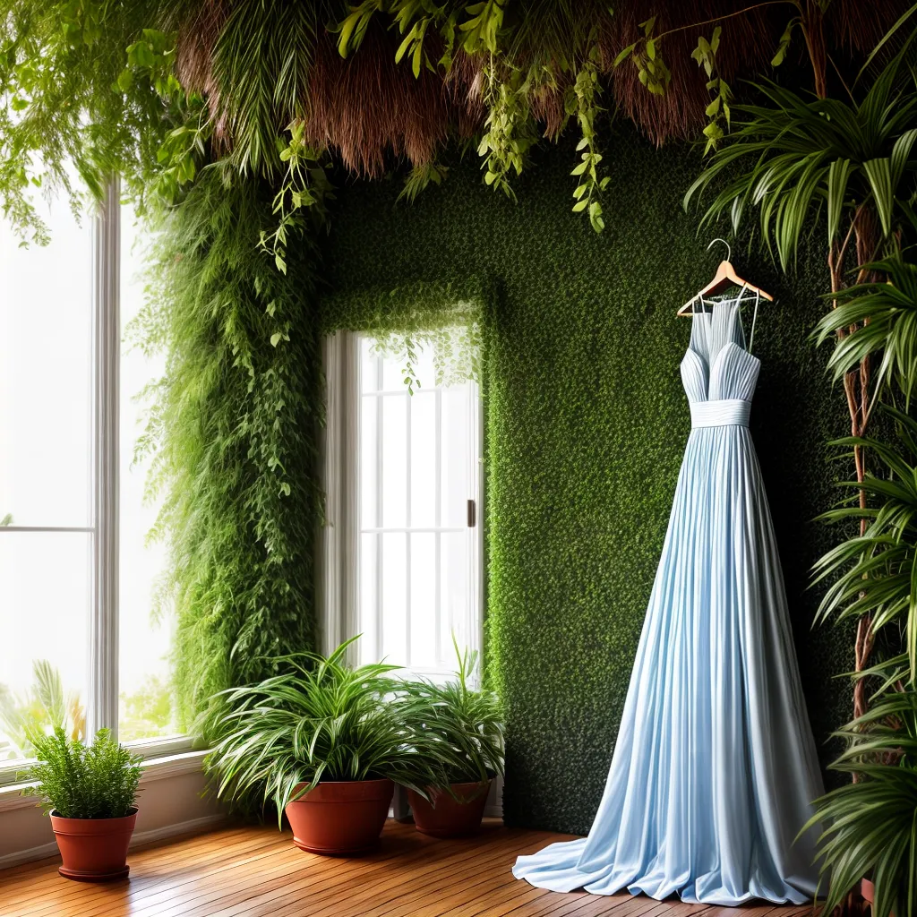 vestido valentino sustentavel plantas