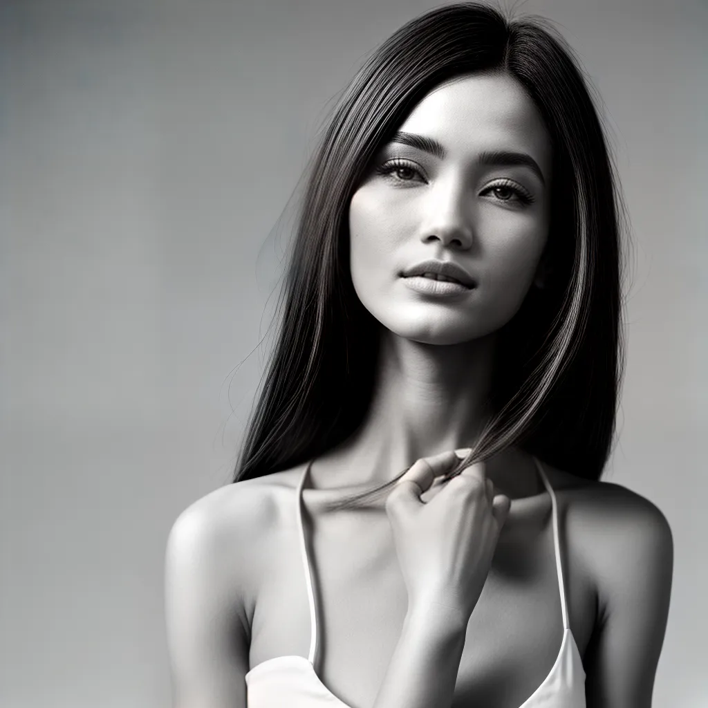 foto preto branco modelo vestido calvin klein 3