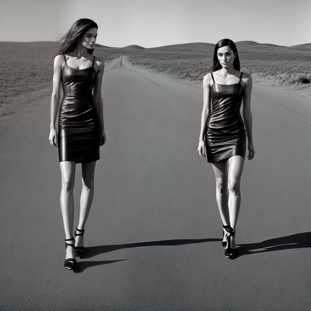foto preto branco modelo vestido calvin klein 5