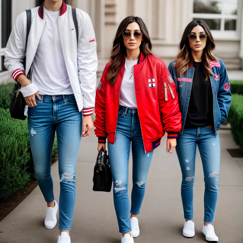 jaqueta bomber tommy hilfiger jeans camiseta branca