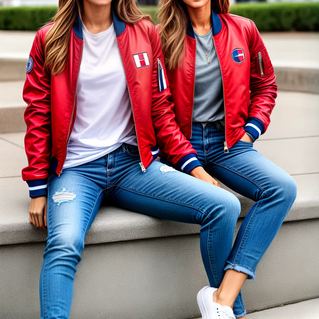 jaqueta bomber tommy hilfiger jeans sneakers