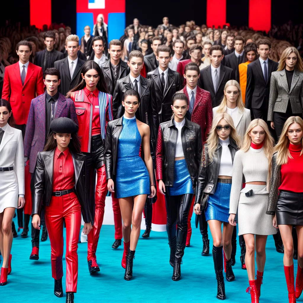 desfile tommy hilfiger colecao colorida