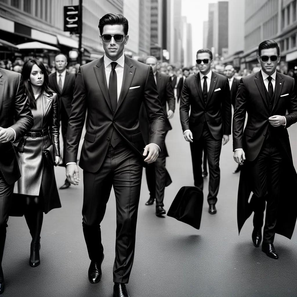 homem elegante ternos preto e branco homem elegante ternos preto e branco