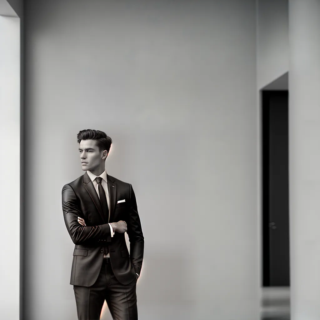 modelo hugo boss preto branco