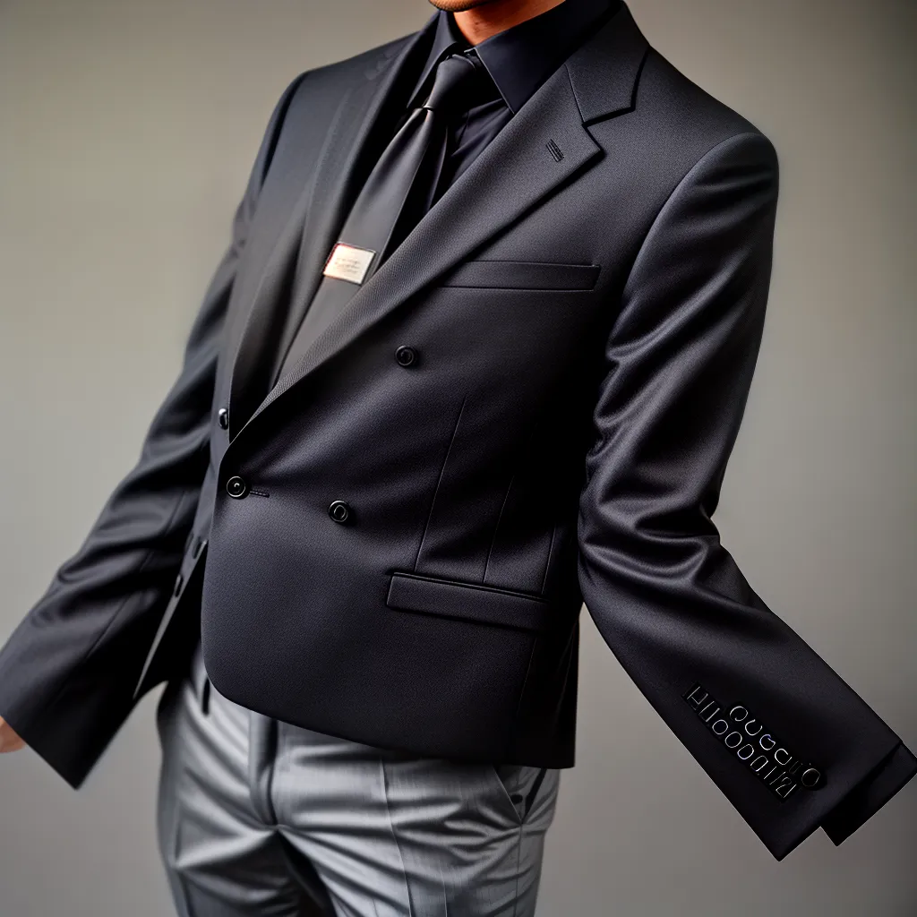 terno preto hugo boss acessorios