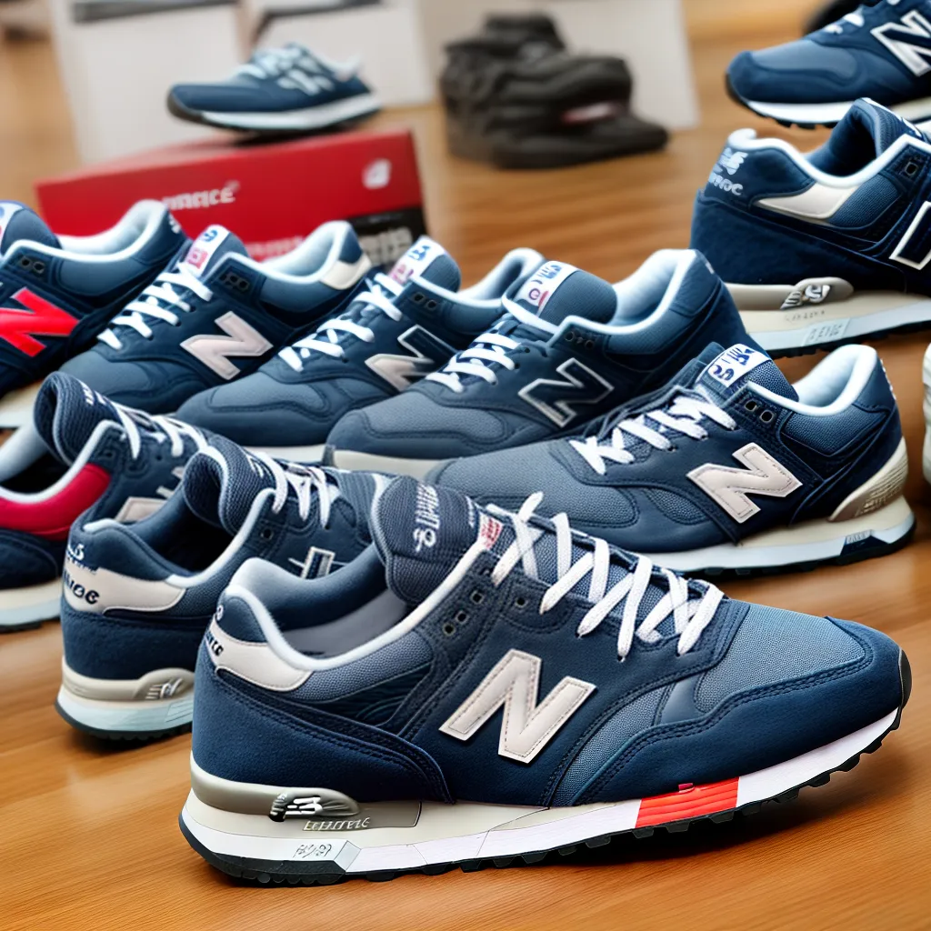 new balance loja provando sapatos
