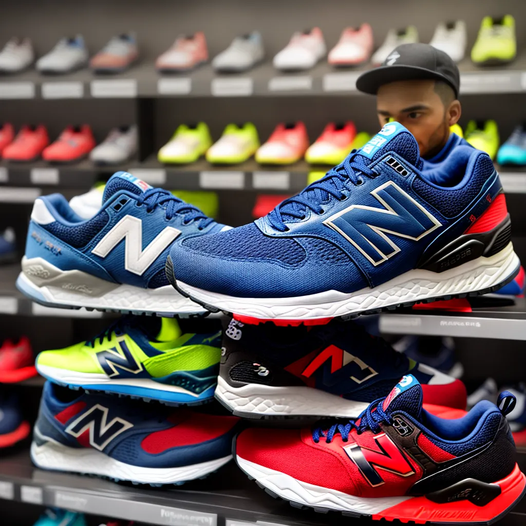 experimentando tenis new balance loja