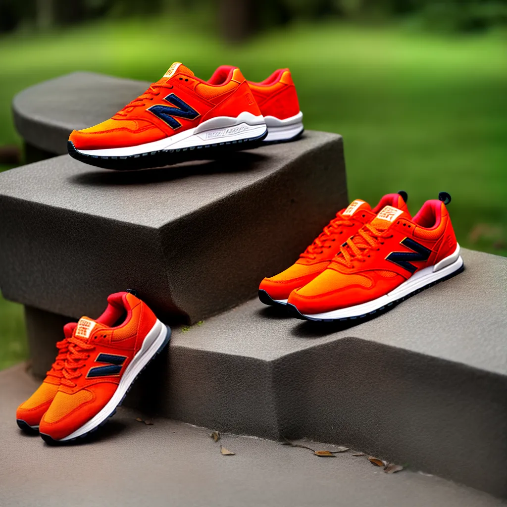 tenis new balance laranja natureza