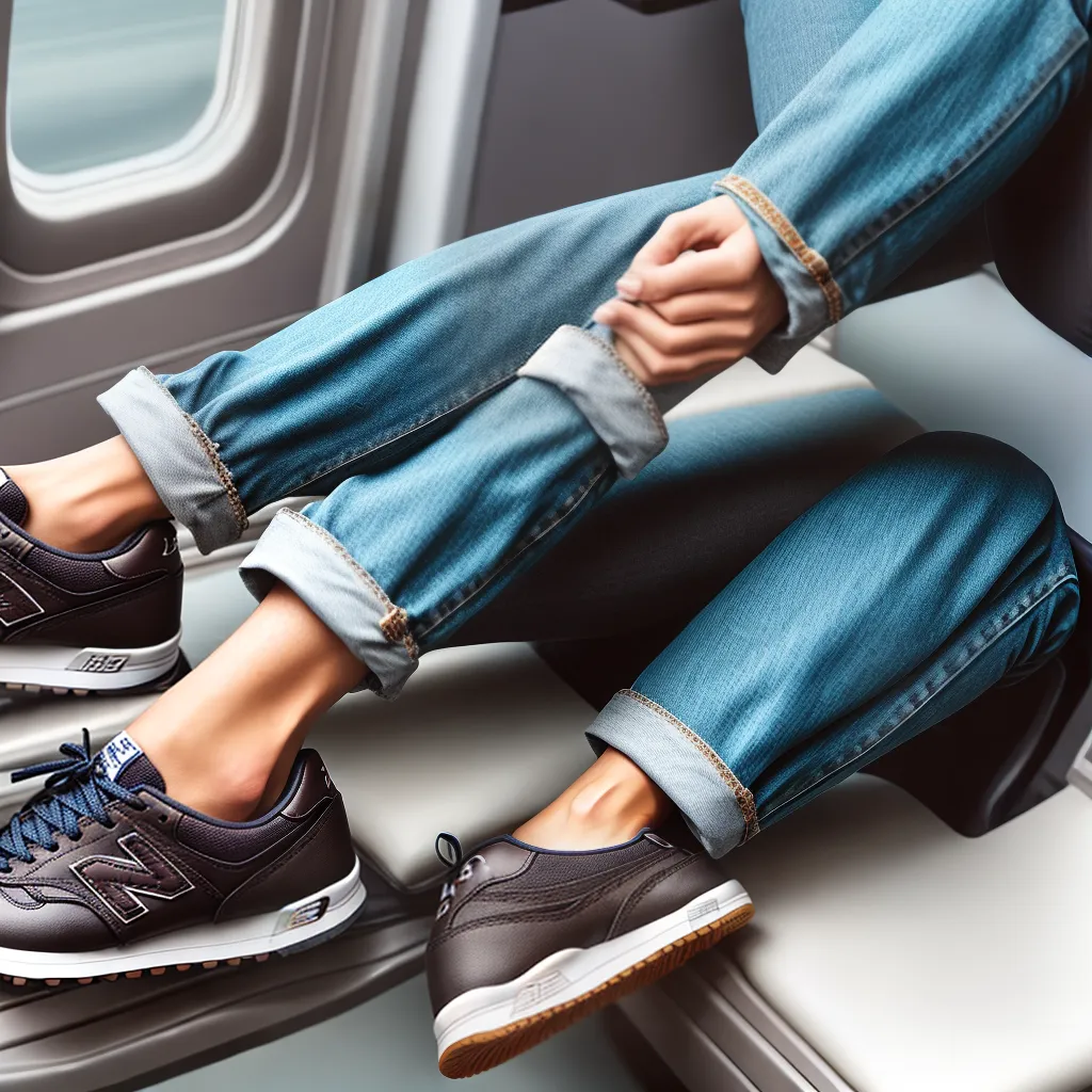 tenis new balance viagem aviao