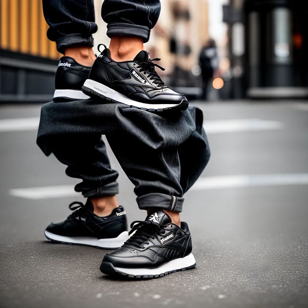 celebridade reebok preto branco 1