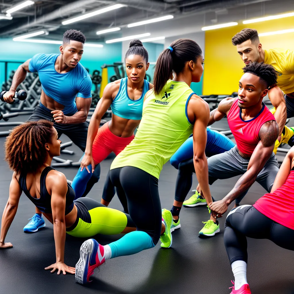 reebok colecao fitness pessoas malhando