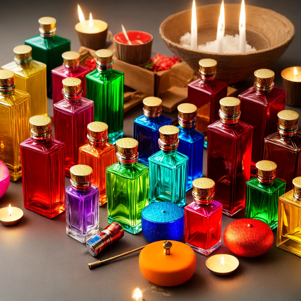 perfumes festas culturais mesa
