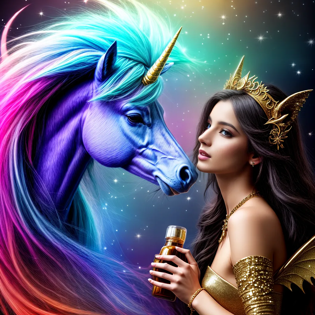 mulher perfume criatura mitica ouro
