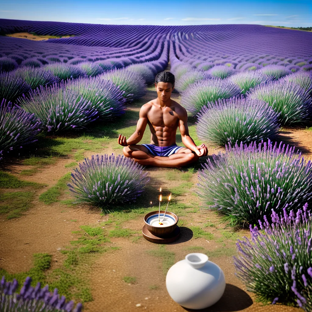 meditacao lavanda incenso espiritualidade