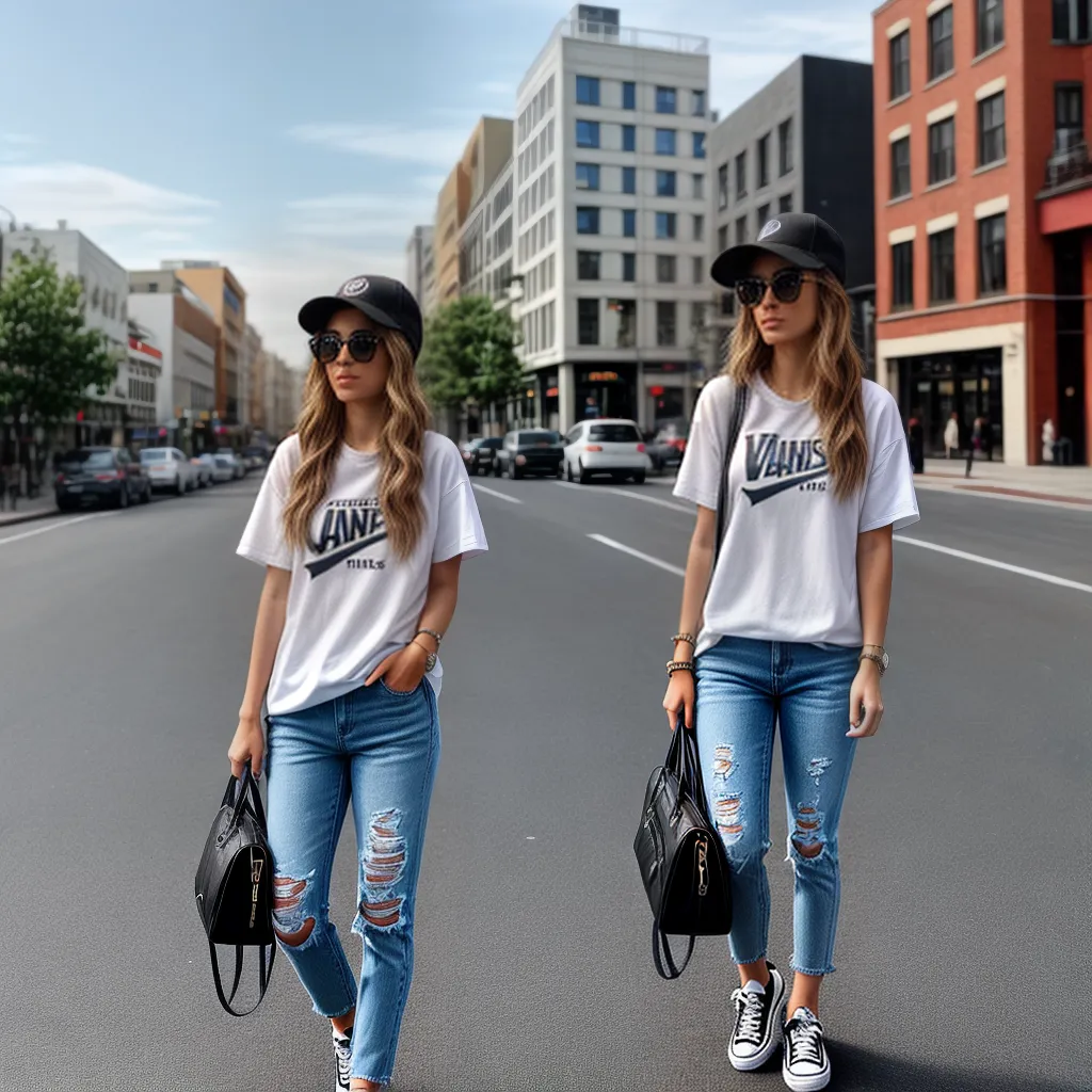 look casual jeans tenis vans