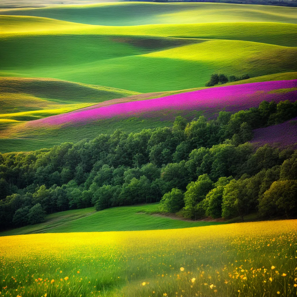 campo flores vento perfumes natureza