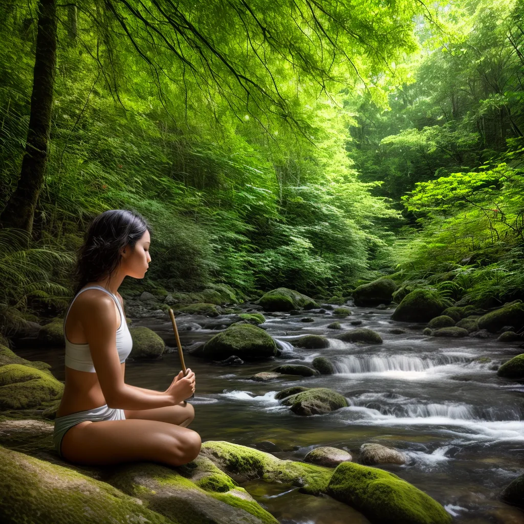 meditacao floresta incenso yoga
