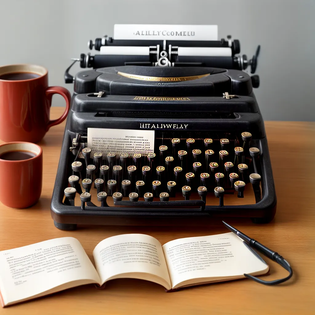maquina de escrever cafe livros aromas literarios