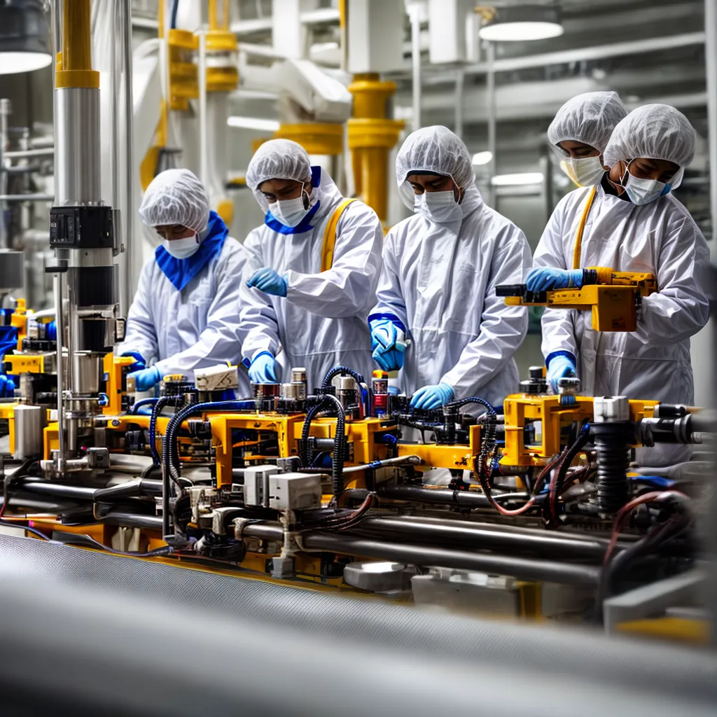 trabalhadores fabrica perfume seguranca