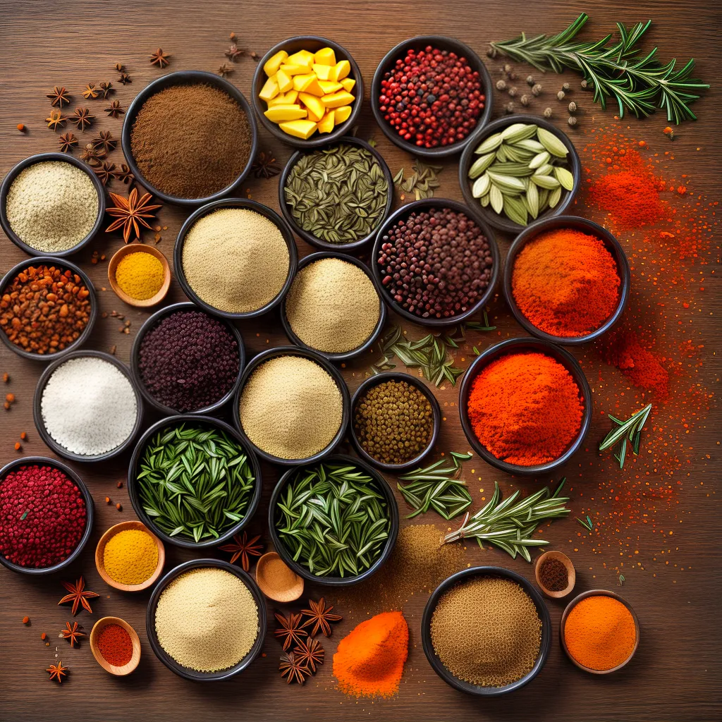 arte digital especiarias culinaria cores arte digital especiarias culinaria cores