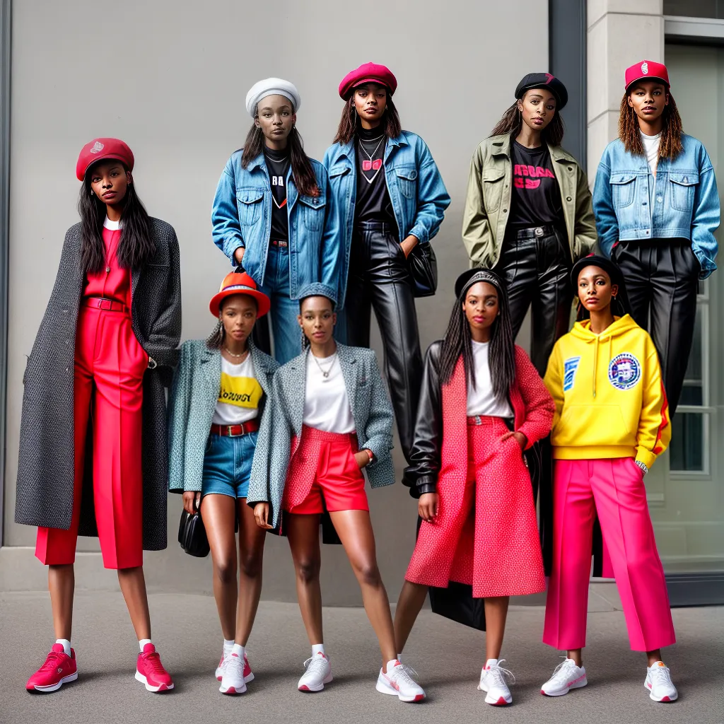 jovens estilosos moda ousada colorida