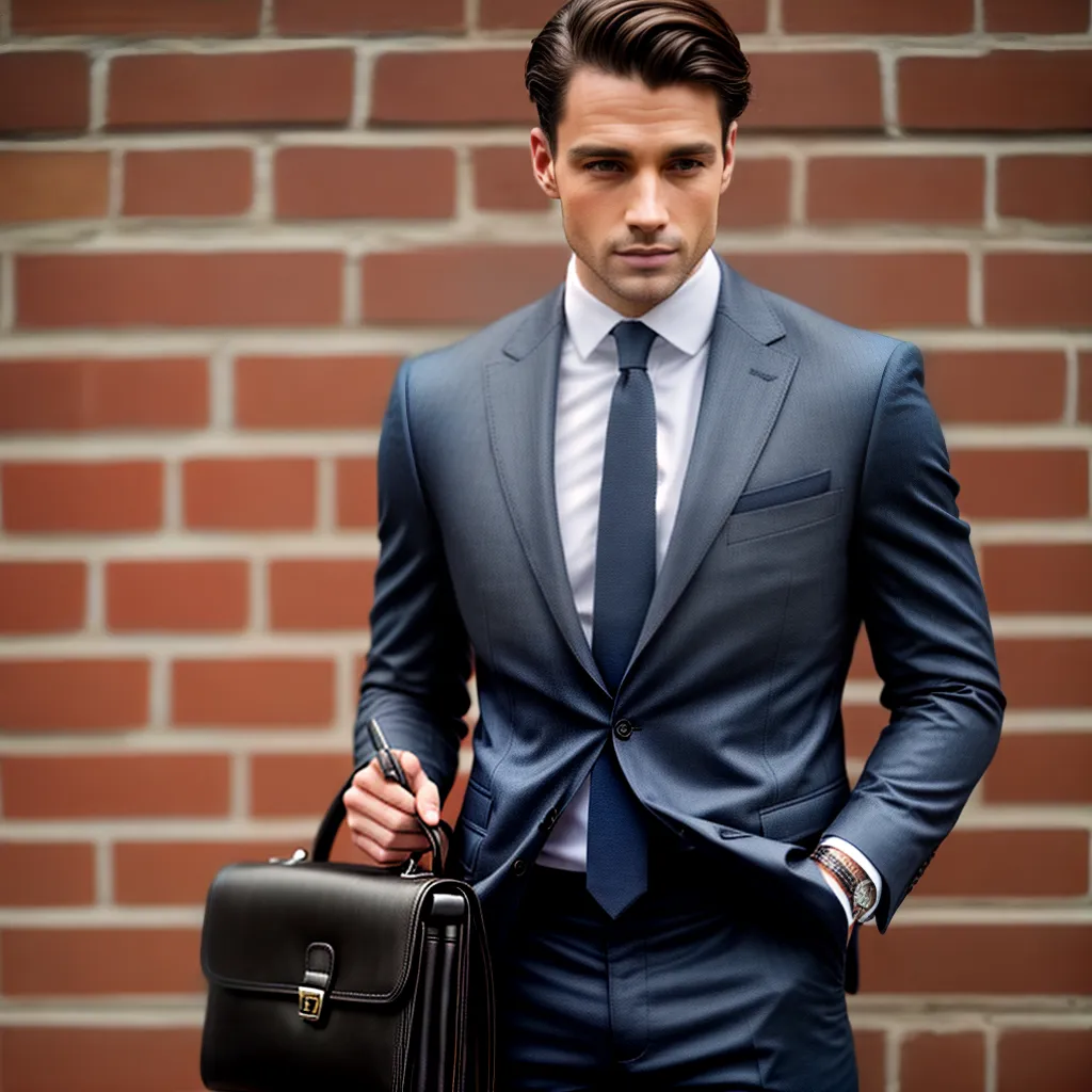 homem estilo traje tijolo briefcase homem estilo traje tijolo briefcase