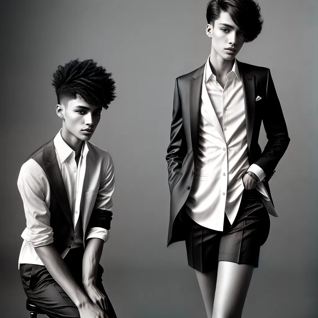 moda genero neutro foto preto branco moda genero neutro foto preto branco