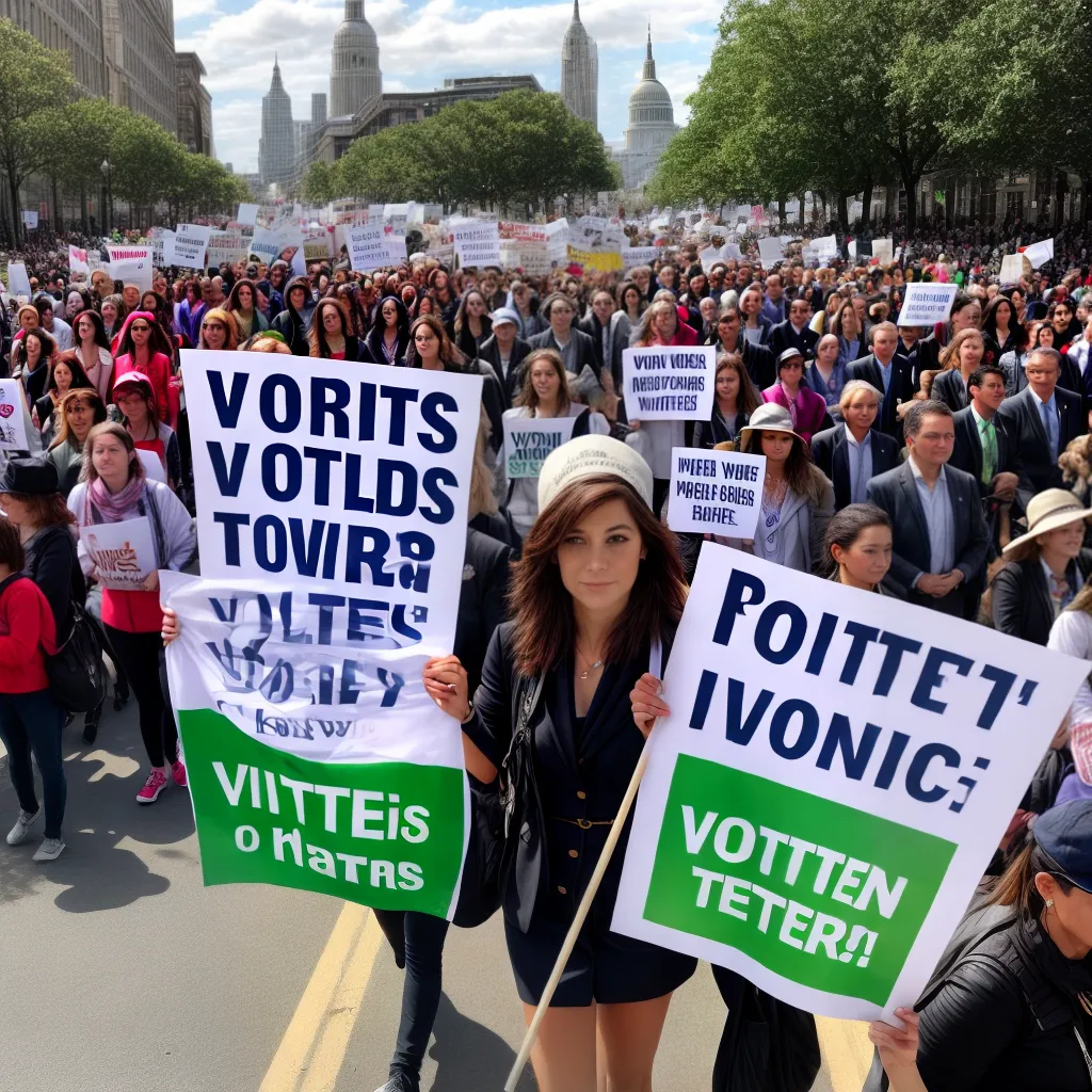 manifestacao sufragista mulher votos