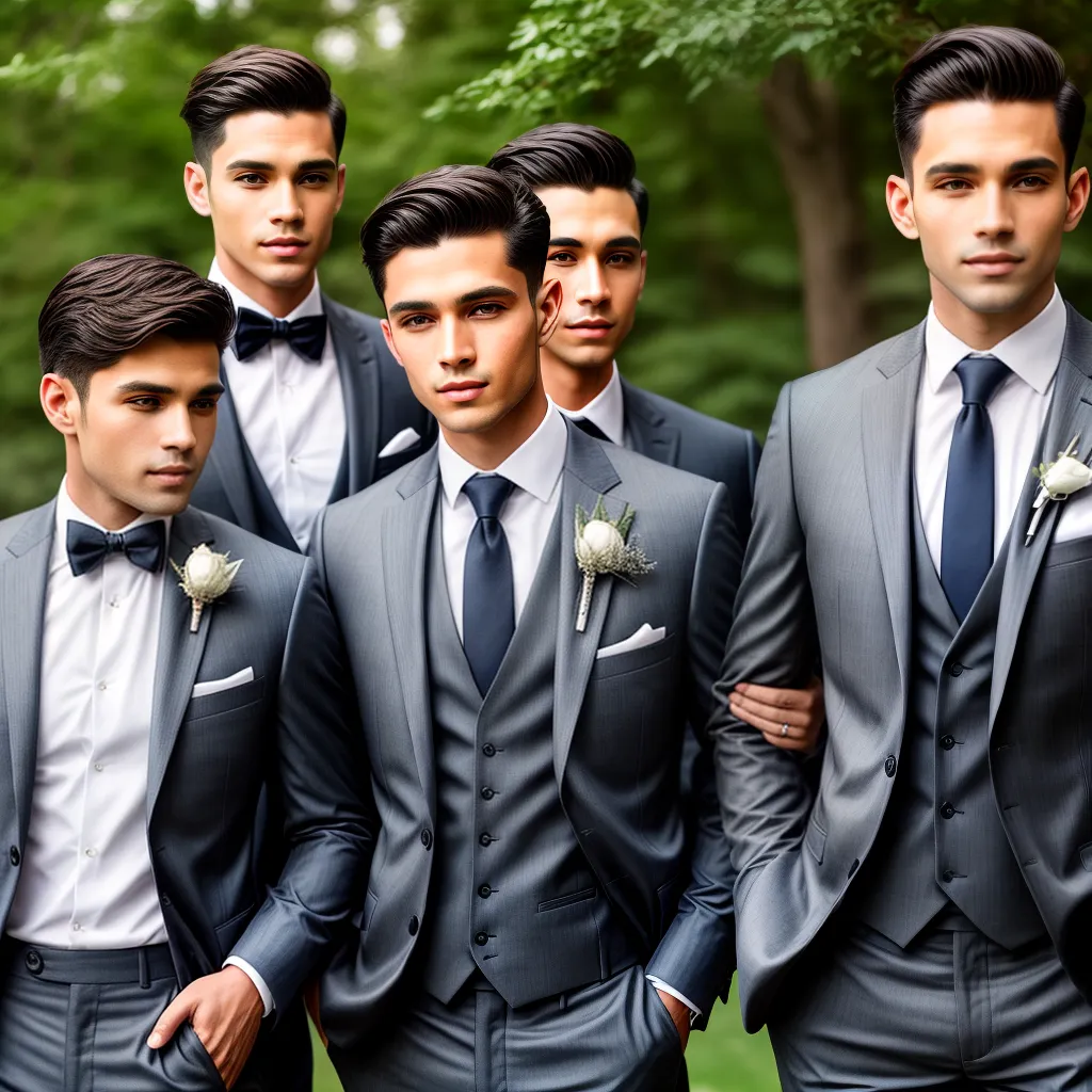 noivo padrinhos ternos boutonniere 1 noivo padrinhos ternos boutonniere 1