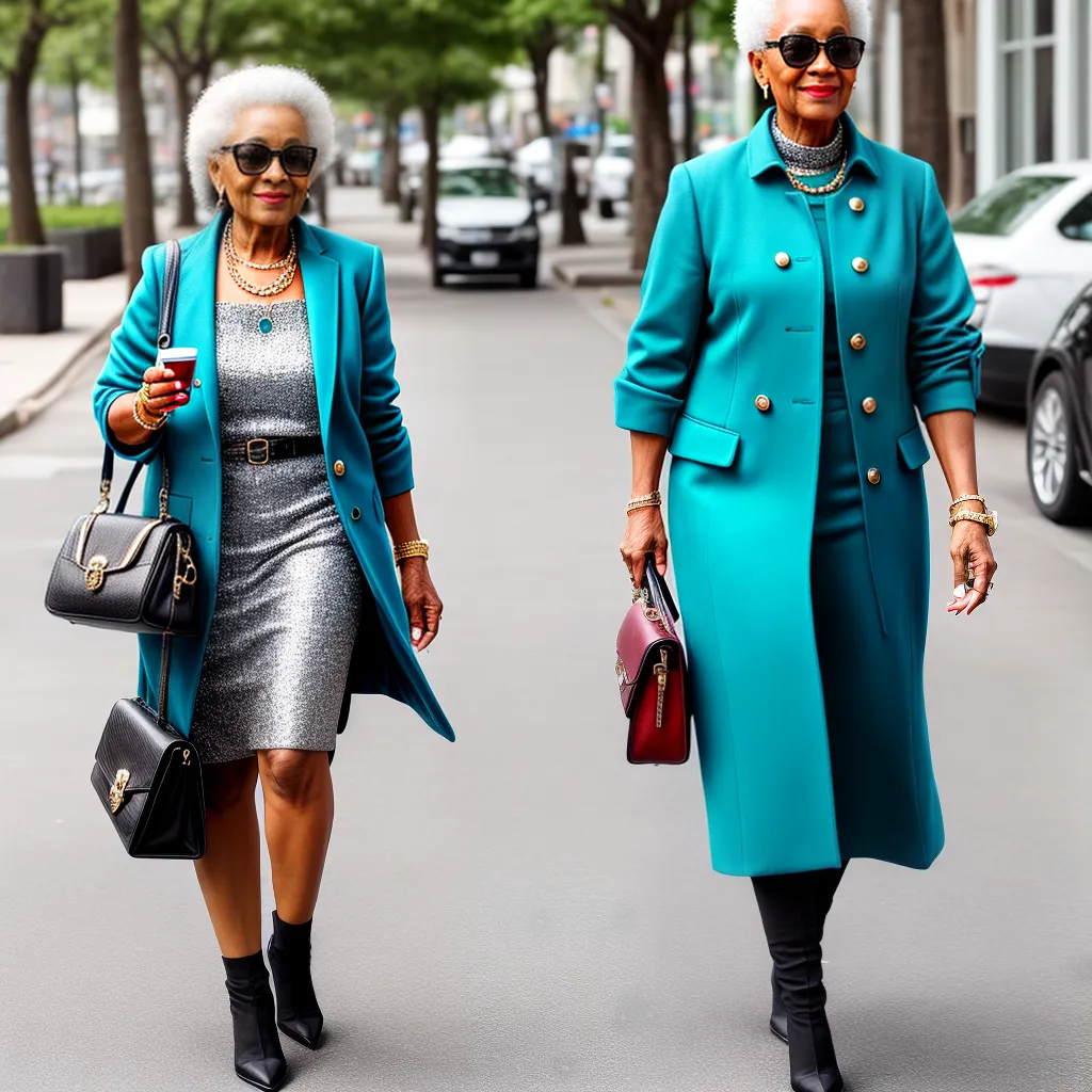 senhora estilosa cidade moda alegria