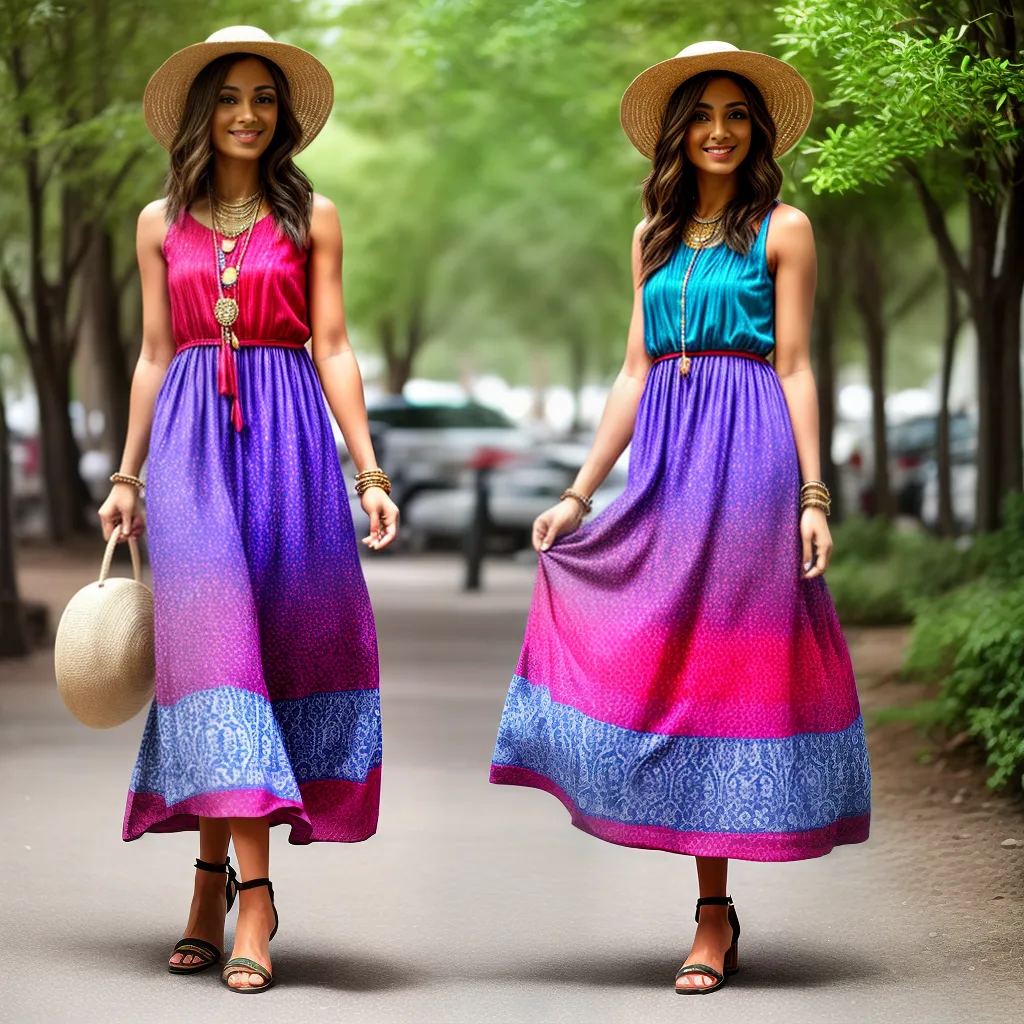 vestido maxi tribal bangles chapeu palha vestido maxi tribal bangles chapeu palha