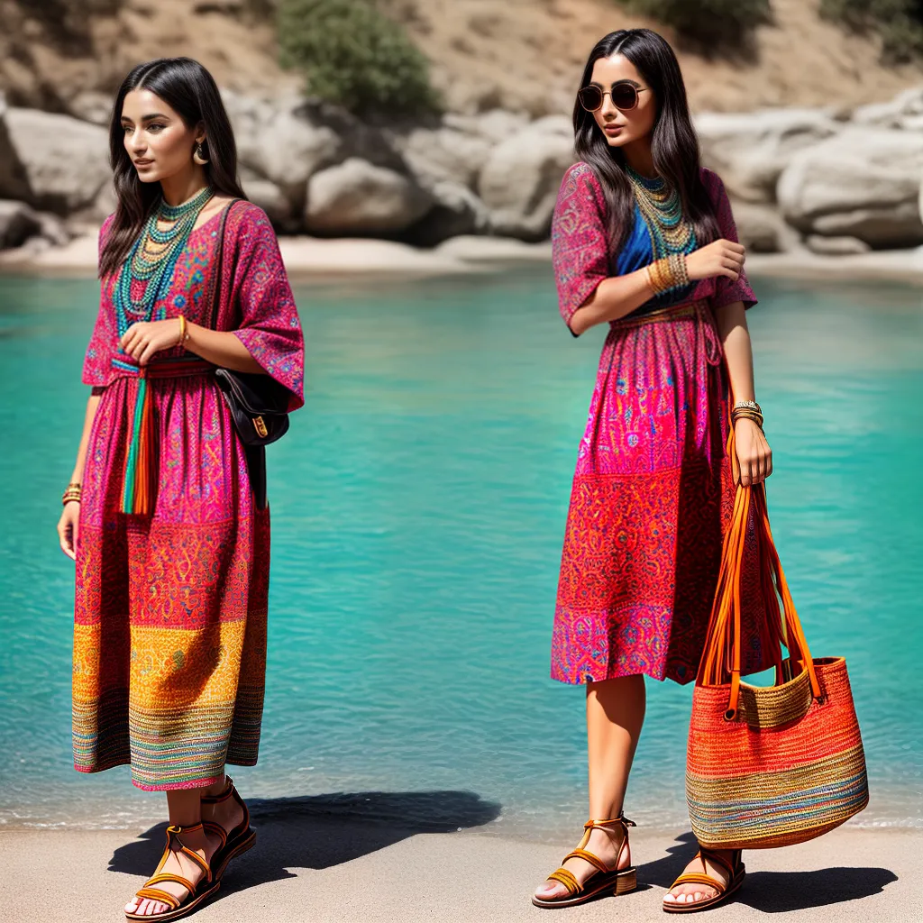 vestido tribal colares sandalias bolsa vestido tribal colares sandalias bolsa