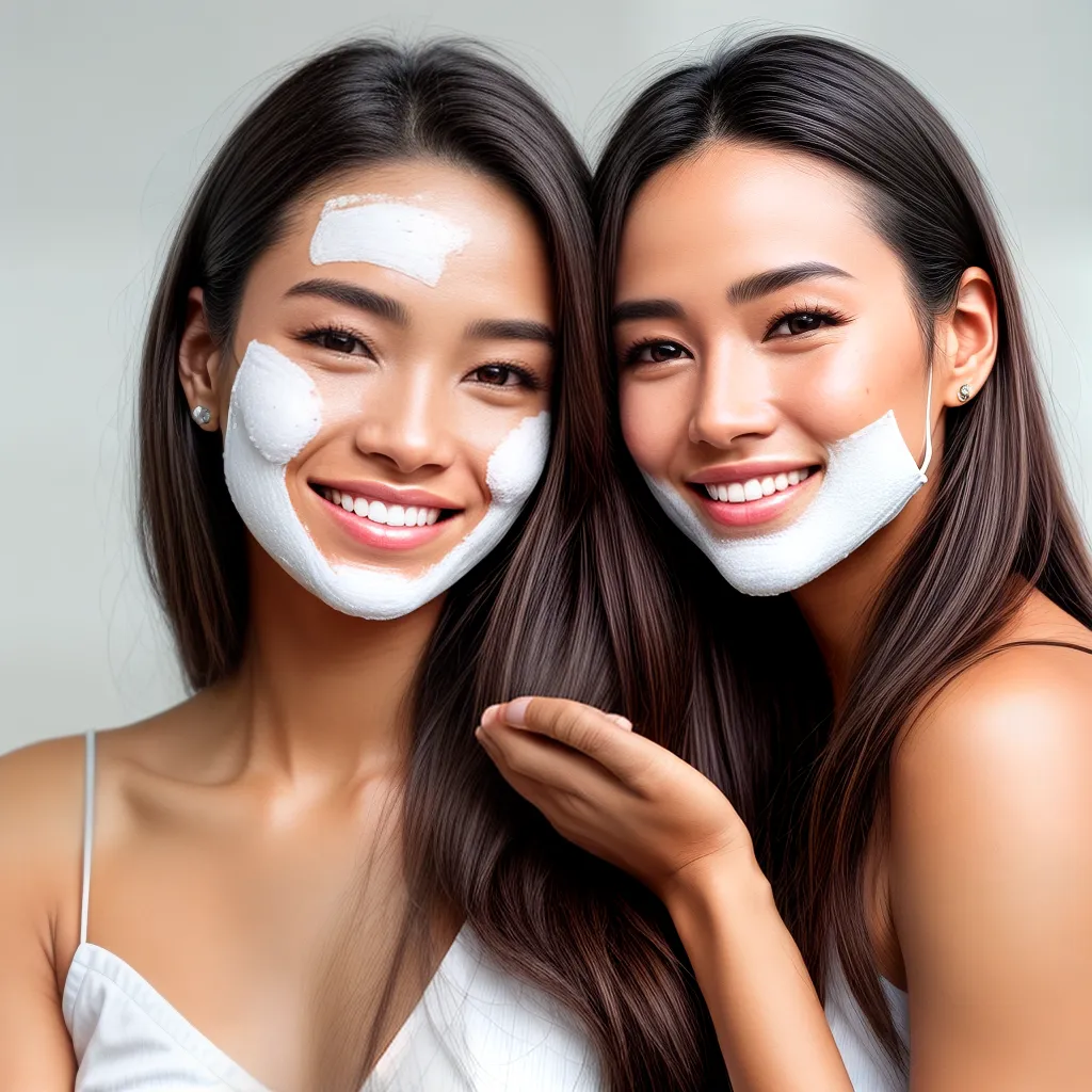 mulher aplicando mascara hidratante pele acne