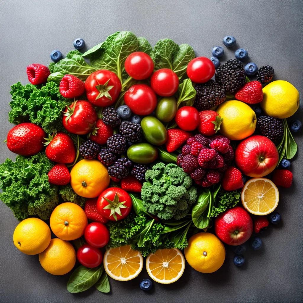 frutas verduras vibrantes pele saudavel