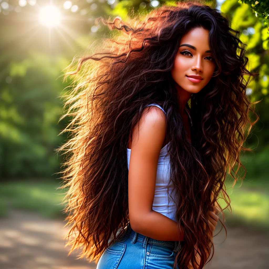 mulher cabelo sol vitaminaD