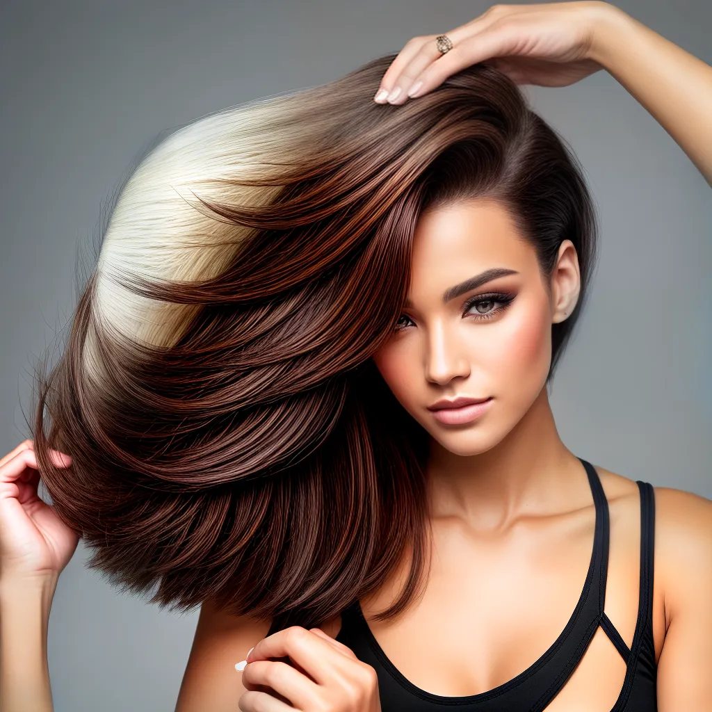 corte estiloso camuflagem queda cabelo