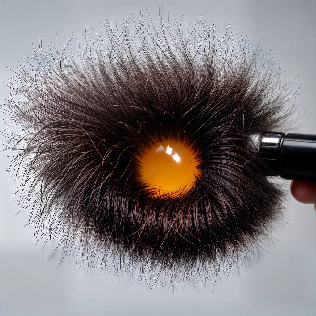 queda cabelo mao lupa couro cabeludo