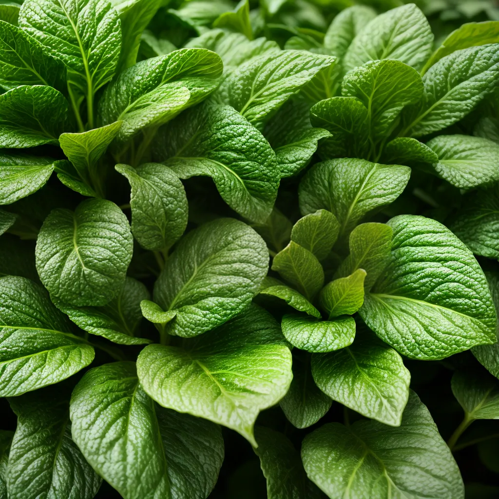 folhas verdes frescas acido folico