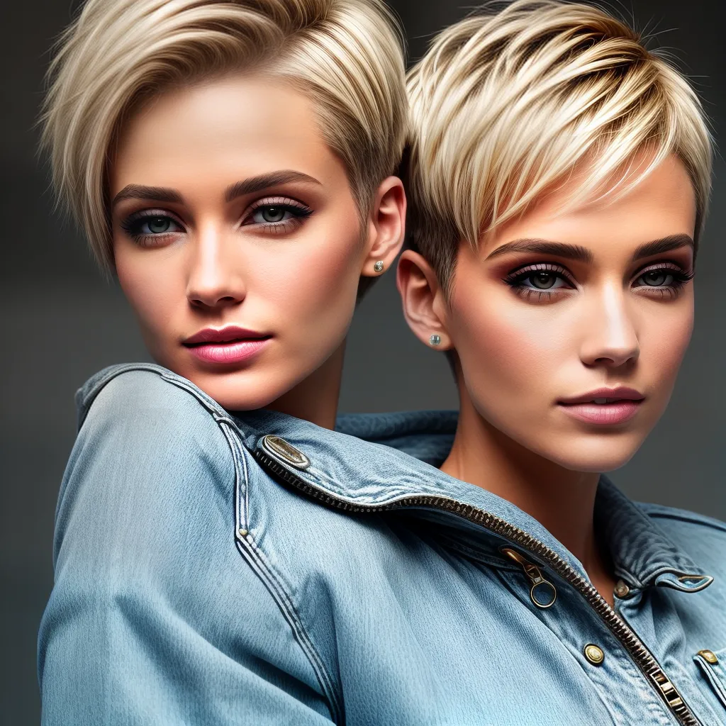 mulher cabelo curto pixie destaques