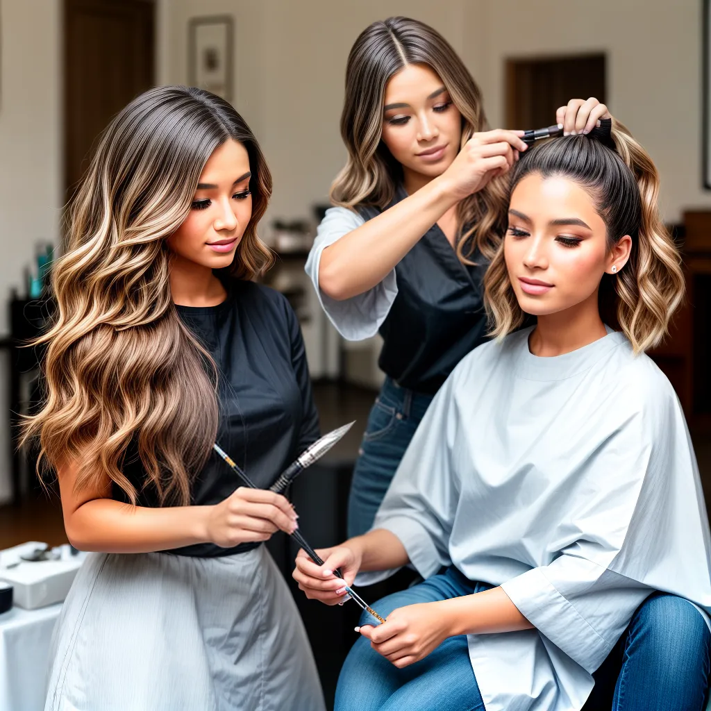 cabelo balayage arte transformacao